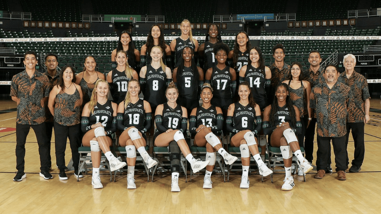 University of Hawaii Volleyball Team Photo